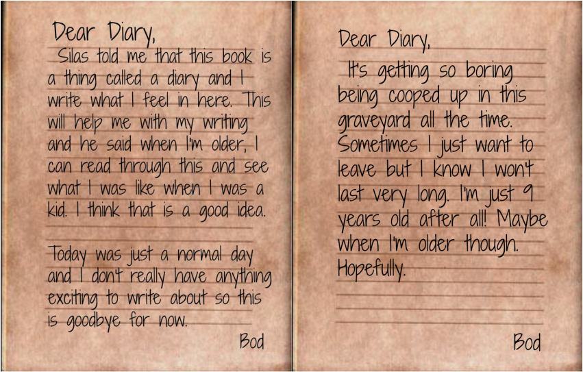 Dear Diary - The Graveyard Book